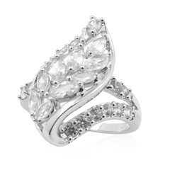 Zilveren ring met zirkonen