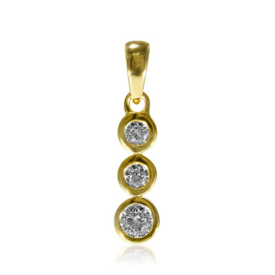 Gouden hanger met een VS1-Diamant (F) (adamantes [!])