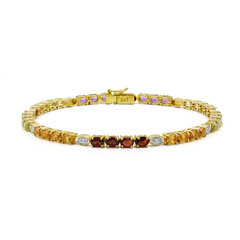 Zilveren armband met Mozambique granaten