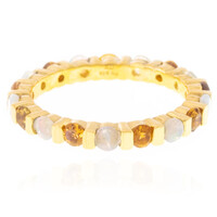 Zilveren ring met Welo-opalen