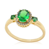 Gouden ring met een tsavoriet