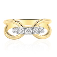 Gouden ring met een IF Diamant (D)