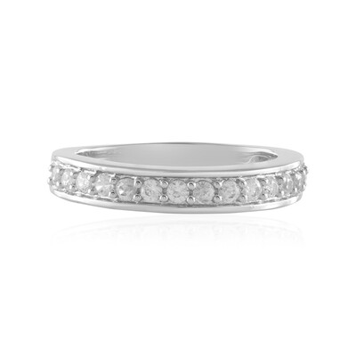 Zilveren ring met zirkonen
