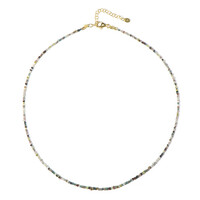 Zilveren halsketting met Fancy diamanten