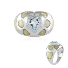 Zilveren ring met een hemel-blauwe topaas (Adela Silber)