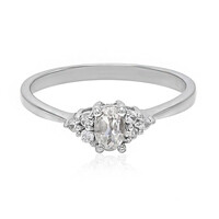 Zilveren ring met een beril