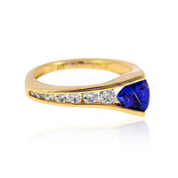 Gouden ring met een AAA tanzaniet (de Melo)