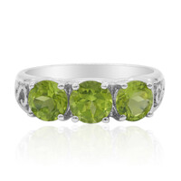 Zilveren ring met peridoots