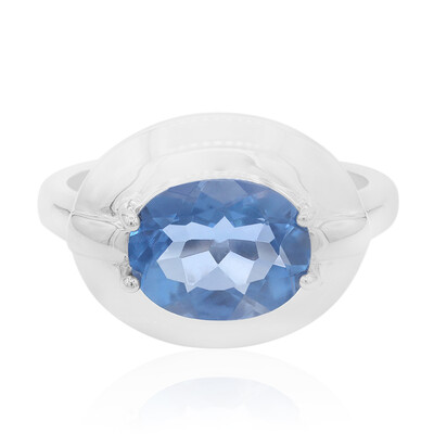 Zilveren ring met een kleurwissel fluoriet