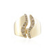 Zilveren ring met I2 Bruine Diamanten