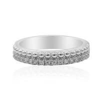 Zilveren ring met zirkonen