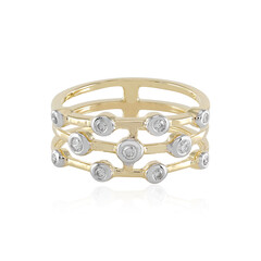 Gouden ring met SI1 (H) Diamanten