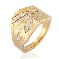 Zilveren ring met zirkonen (de Melo)