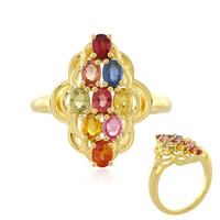 Zilveren ring met saffieren