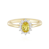 Zilveren ring met een Gouden apatiet