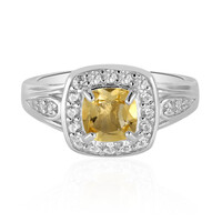 Zilveren ring met een citrien