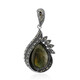 Zilveren hanger met een labradoriet (Annette classic)