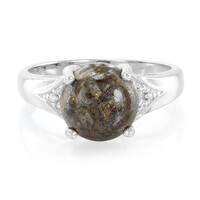 Zilveren ring met een dinosaurus kwarts