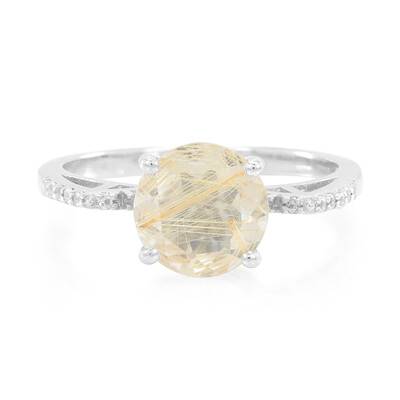 Zilveren ring met een rutielkwarts