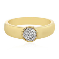 Zilveren ring met I3 (I) Diamanten