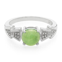 Zilveren ring met een keizerlijk chrysopraas