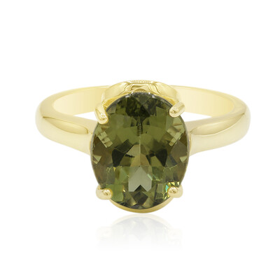 Gouden ring met een Fort Dauphin Apatiet (Tenner Diniz)