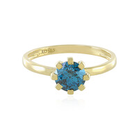 Gouden ring met een I2 Blauwe Diamant