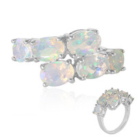 Zilveren ring met Welo-opalen