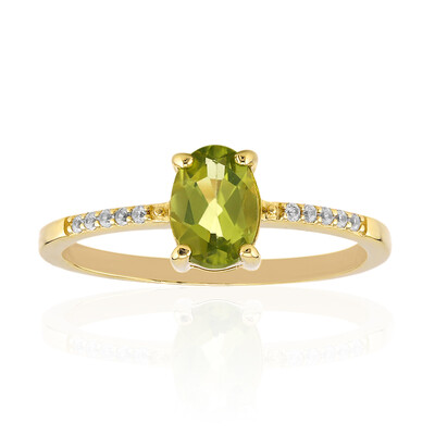 Zilveren ring met een Birmese Peridoot