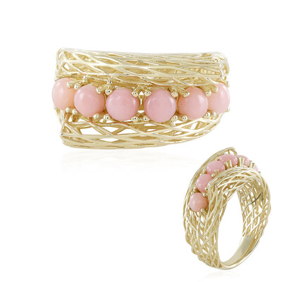Gouden ring met roze opalen (Ornaments by de Melo)