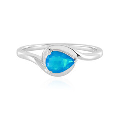 Zilveren ring met een Blauwe Ethiopische Opaal