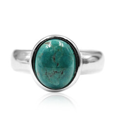 Zilveren ring met een Tyrone Turkoois