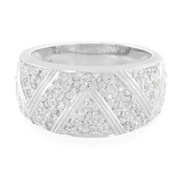 Zilveren ring met zirkonen