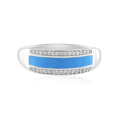 Zilveren ring met zirkonen