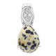 Zilveren hanger met een Dalmatiër Jaspis