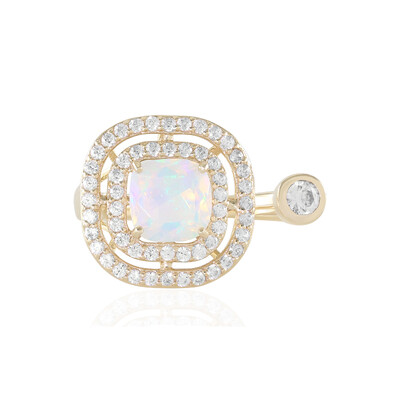 Gouden ring met een AAA Welo-opaal (de Melo)