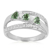 Zilveren ring met Paraiba toermalijnen