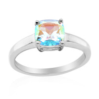 Zilveren ring met een maanlicht-topaas