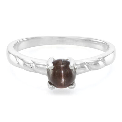 Zilveren ring met een kattenoog-scapoliet