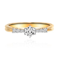 Gouden ring met een IF Diamant (D)