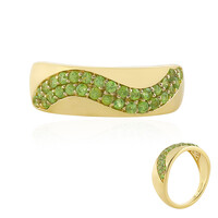Gouden ring met Russische demantoïdes (La Revelle)