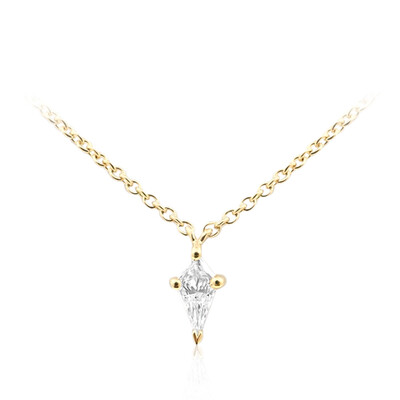 Gouden halsketting met een VS2 Diamant (F) (de Melo)
