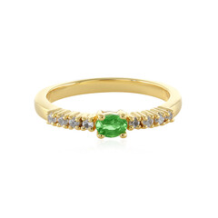 Zilveren ring met een tsavoriet