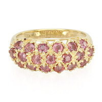 Gouden ring met Onverhitte Padparadscha Saffieren (AMAYANI)