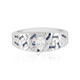Zilveren ring met een witte saffier (Adela Silber)