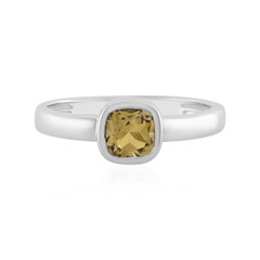 Zilveren ring met een citrien