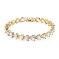 Zilveren armband met witte topaasstenen