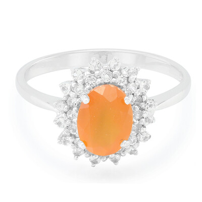 Zilveren ring met een carneool