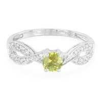 Zilveren ring met een toermalijn