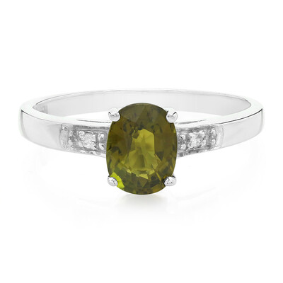 Zilveren ring met een koper toermalijn